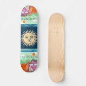 California Travel Poster Skateboard (Vorderseite)