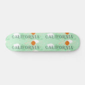 California Travel Poster Skateboard (Horizontal)