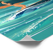 California travel poster surf (Ecke)