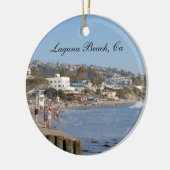 California Travel Vacation Foto Laguna Beach Keramik Ornament (Links)