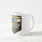 California Treasures Abzeichen - Montana De Oro St Kaffeetasse (VorderseiteRechts)