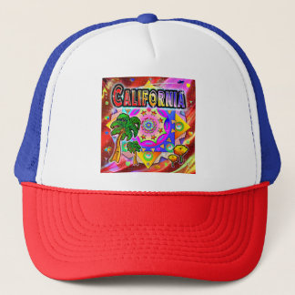 California Tropical Friends Hat Truckerkappe