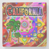 California Tropical Friends Untersetzer (Vorderseite)