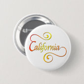 California Typografy Art Button (Vorne & Hinten)