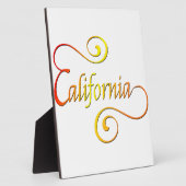 California Typografy Art Fotoplatte (Seite)