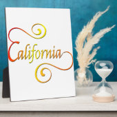 California Typografy Art Fotoplatte (Seite)