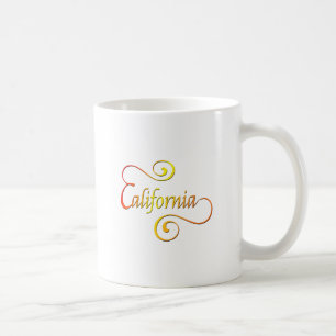 California Typografy Art Kaffeetasse