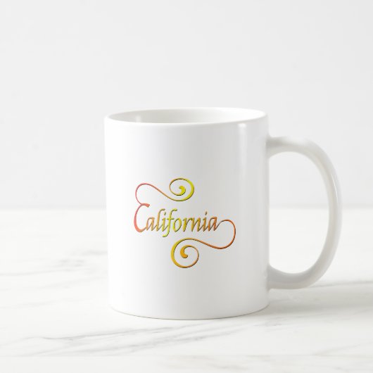 California Typografy Art Kaffeetasse (Rechts)