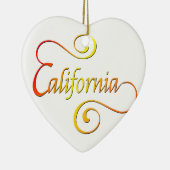 California Typografy Art Keramik Ornament (Rechts)