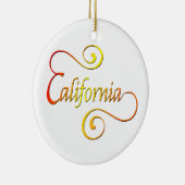 California Typografy Art Keramikornament (Rechts)