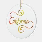 California Typografy Art Keramikornament (Links)