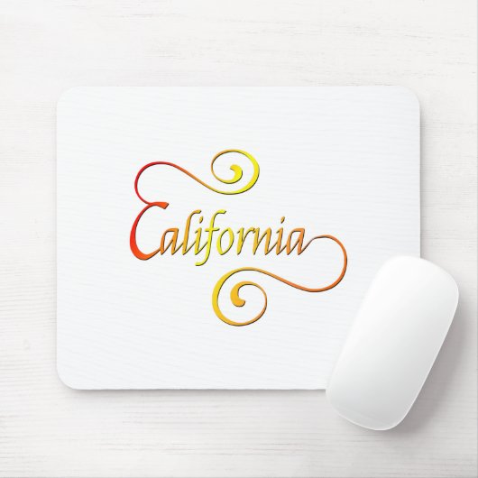 California Typografy Art Mousepad (Mit Mouse)