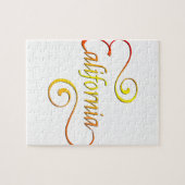 California Typografy Art Puzzle (Horizontal)
