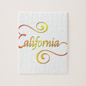 California Typografy Art Puzzle (Vertikal)