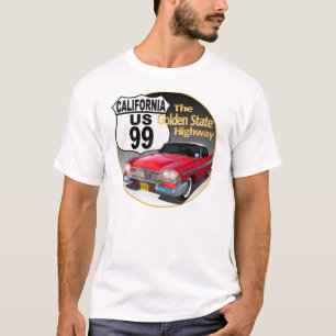 California U S Route 99 - Der Goldene Staat T-Shirt