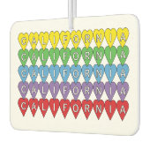 California US Staat Herzmuster Autolufterfrischer (Links)