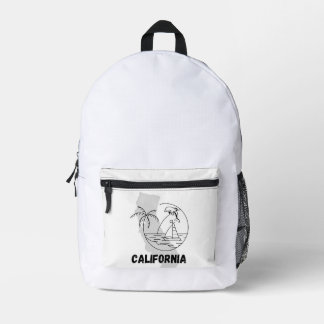 CALIFORNIA USA Design Bedruckter Rucksack