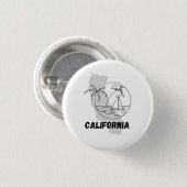 CALIFORNIA USA Design Button (Vorne & Hinten)