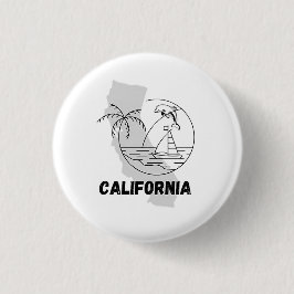 CALIFORNIA USA Design Button