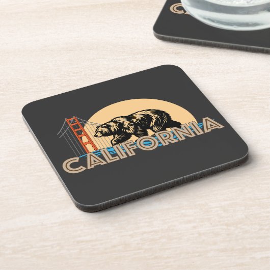 California USA Getränkeuntersetzer (Linke Seite)