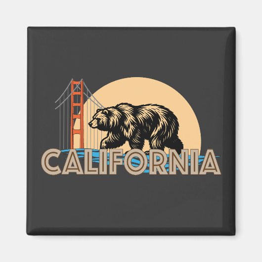 California USA Magnet (Vorne)