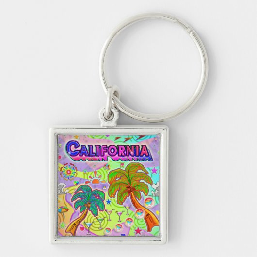 California Vacation Target Schlüsselanhänger (Vorne)