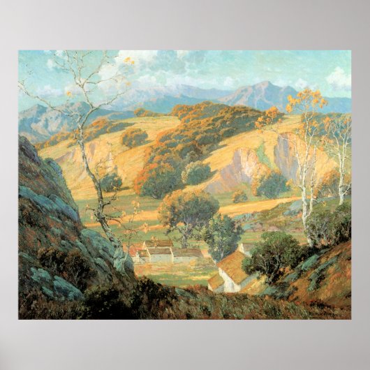 California Valley Farm von Maurice Braun Poster (Vorne)