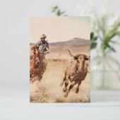 "California Vaquero" von Edward Borein Dankeskarte (Stehend Vorderseite)