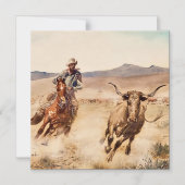 "California Vaquero" von Edward Borein Magneteinladung (Vorderseite)