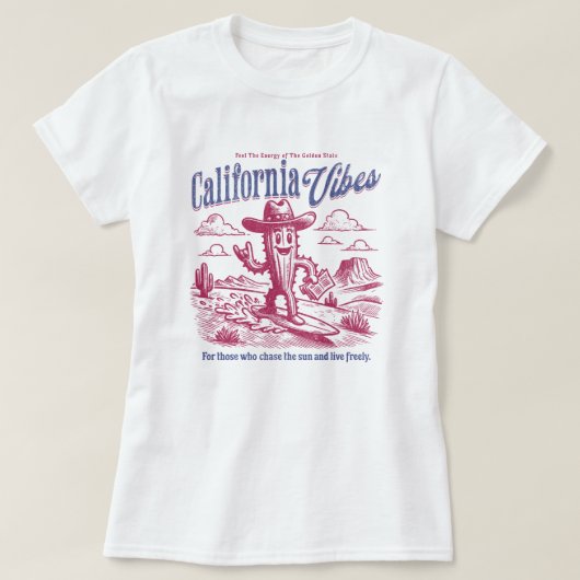 California Vibes T-Shirt (Design vorne)