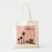 California vibes tote bag (Baumwollbonbons pink) V