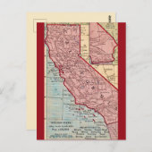 California Vintaage Staat Karte (Vorne/Hinten)