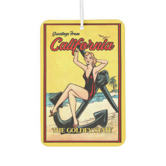 California Vintag Button Up Girl Anchor Autolufterfrischer