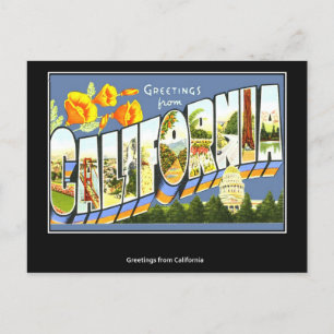 California Vintag Postcard Postkarte