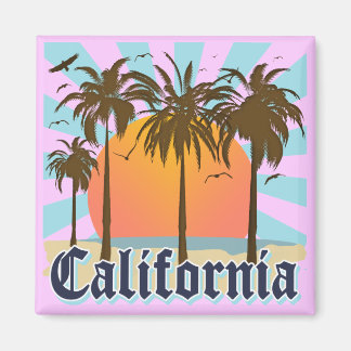 California Vintag Souvenir Magnet