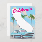 California Vintag Style Vacation Poster (Vorne/Hinten)