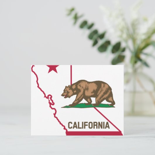 California Vintag Tourism Travel Postkarte (Stehend Vorderseite)