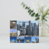 California Vintag Tourism Travel Postkarte (Stehend Vorderseite)