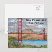 California Vintag Tourism Travel Postkarte (Vorne/Hinten)