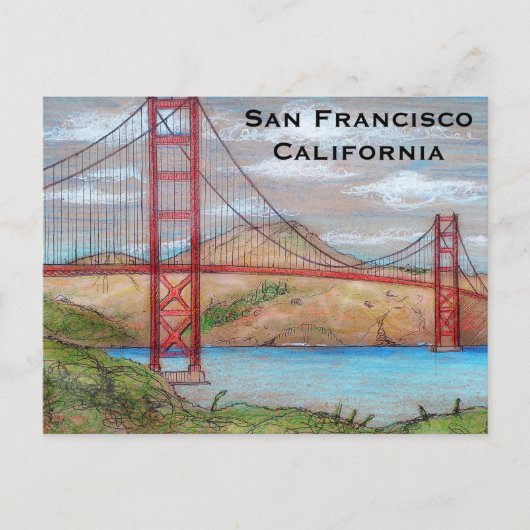 California Vintag Tourism Travel Postkarte (Vorderseite)