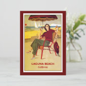 California Vintage Poster, Laguna Beach, Karte (Stehend Vorderseite)