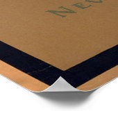 California Vintage Travel Poster (Ecke)