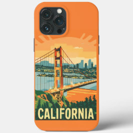 California Vintage Travel Poster iPhone Case