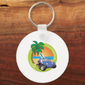California Volks-Düne-Buggy mit Palms Schlüsselanhänger (Vorderseite)