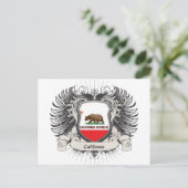 California Wappen Postkarte (Stehend Vorderseite)