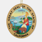 California Wappen Weihnachtsschmuck (Links)