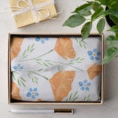 California Watercolor Poppe Muster Seidenpapier (Geschenk)