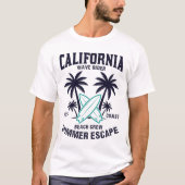 California Wave Rider Summer Escape T-Shirt (Vorderseite)