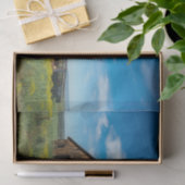 California Weathered Brown Barn and Yellow Flowers Seidenpapier (Geschenk)