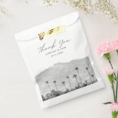 California Wedding Boho Foto Black & White Geschenktütchen (Versiegelt)